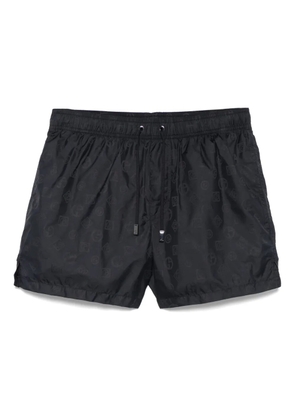 Giorgio Armani tonal-logo swim shorts - Blue