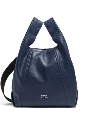 Bimba y Lola paper-bag shoulder bag - Blue