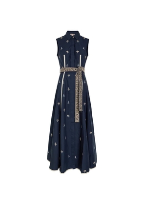 Emporio Sirenuse Miralda belted dress - Blue