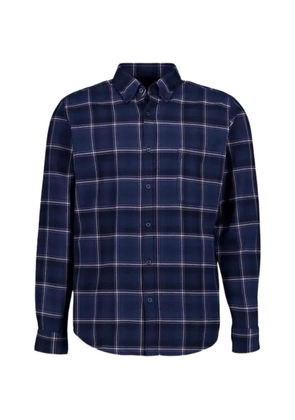 BOSS button check shirt - Blue