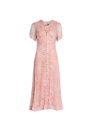 Rixo floral buttoned dress - Pink