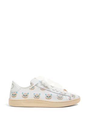 Valentino Garavani Royco sneakers in nappa calfskin with Le Chat de la Maison motif - White