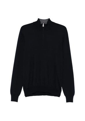 Gran Sasso zip-fastening sweater - Blue
