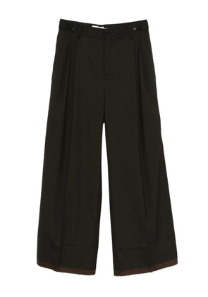 Feng Chen Wang pleat-detailing trousers - Brown