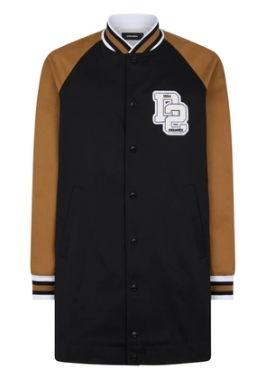 DSQUARED2 logo-appliqué varsity coat - Black