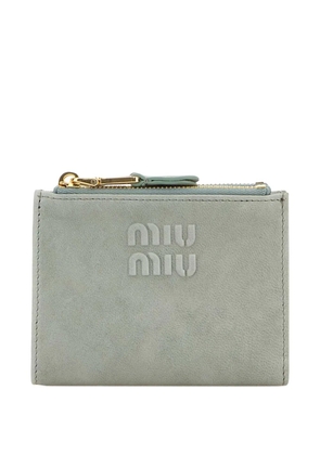 Miu Miu embossed leather wallet - Grey
