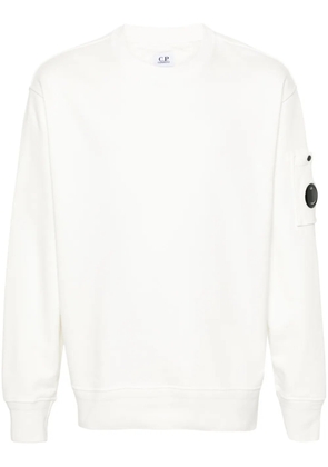 C.P. Company Lens-detail cotton sweatshirt - White