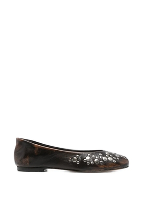 Gimaguas studded ballet flats - Brown