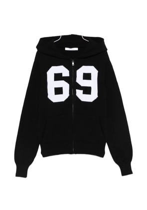 Gimaguas hooded zip cardigan - Black