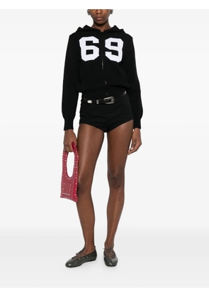 Gimaguas hooded zip cardigan - Black