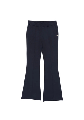 LIU JO Milanese logo flared trousers - Blue