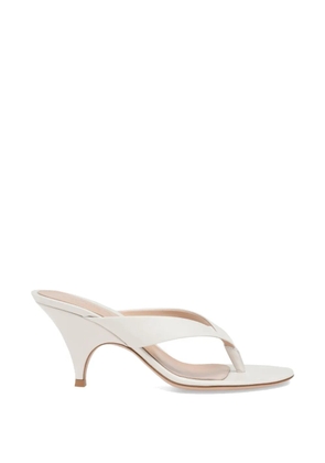 Gianvito Rossi 70mm Sofia strap leather sandals - White