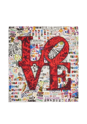 Faliero Sarti Big Love printed scarf - White