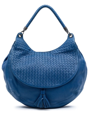 Bottega Veneta Pre-Owned 2012-2025 Large Washed Cervo Intrecciato hobo bag - Blue