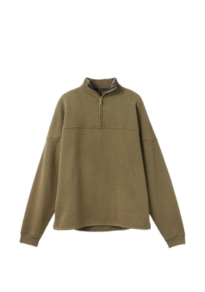 Jacquemus zip mock-neck sweatshirt - Green