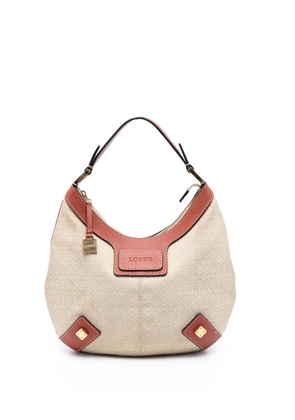 Loewe Pre-Owned 2008 Anagram Canvas New Road hobo bag - Brown