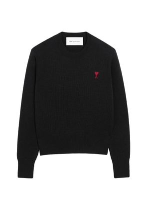 AMI Paris Ami De Coeur wool crew-neck sweater - Black