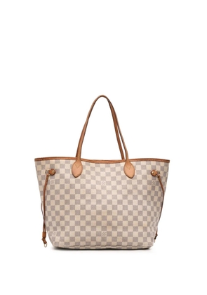 Louis Vuitton Pre-Owned 2012 Damier Azur Neverfull MM tote bag - White
