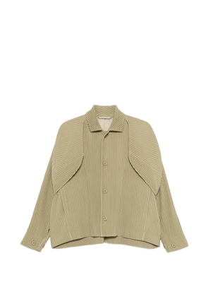 Homme Plissé Issey Miyake pleated layered jacket - Neutrals