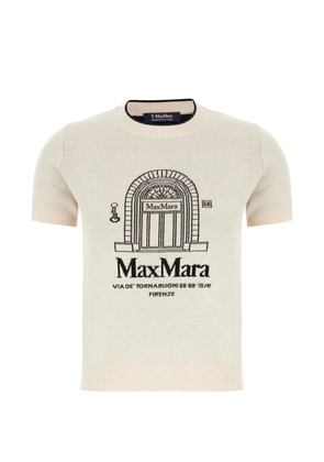 'S Max Mara Maglieria graphic print knitted top - Neutrals