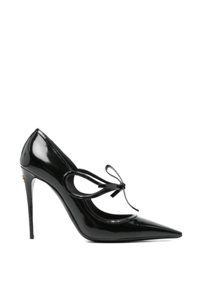 Dolce & Gabbana Pre-Owned DNA ribbon-tie leather pumps - Black