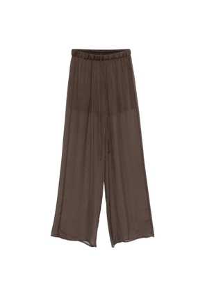 Alysi drawstring palazzo pants - Brown