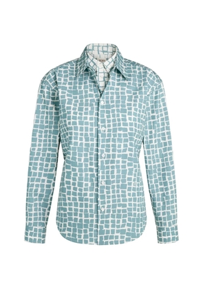 Tod's printed belt shirt - Blue
