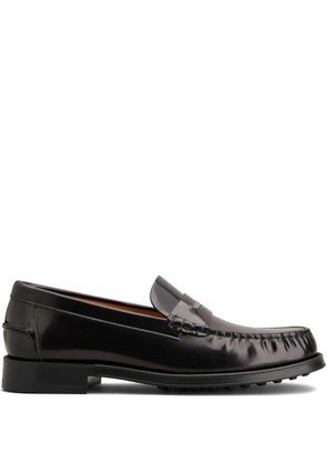 Tod's leather loafers - Black