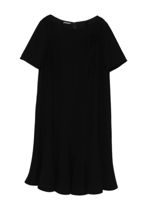 Emporio Armani short-sleeve flared dress - Black