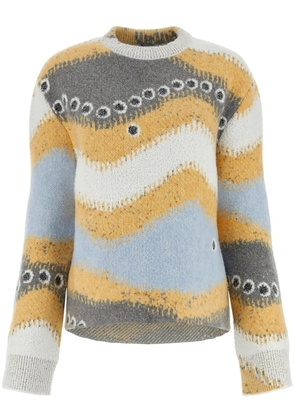 LOEWE patterned intarsia-knit jumper - Grey