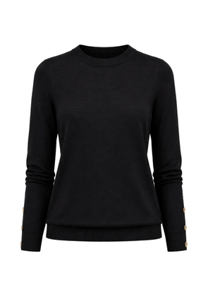 Michael Michael Kors button-embellished round neck sweater - Black