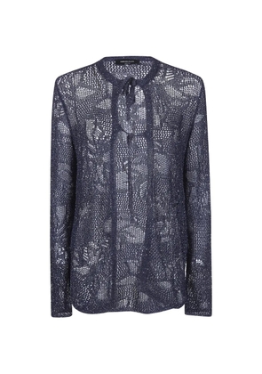 Fabiana Filippi tie-neck knitwear - Blue