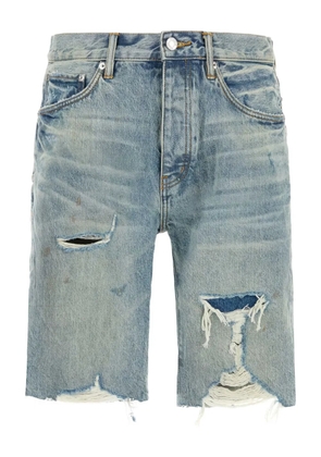 Purple Brand distressed denim shorts - Blue