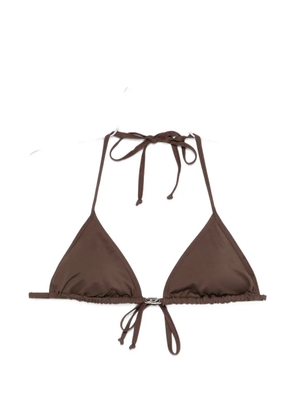Diesel Elettra-Dnm tie-string bikini top - Brown