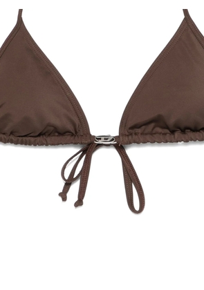Diesel Elettra-Dnm tie-string bikini top - Brown