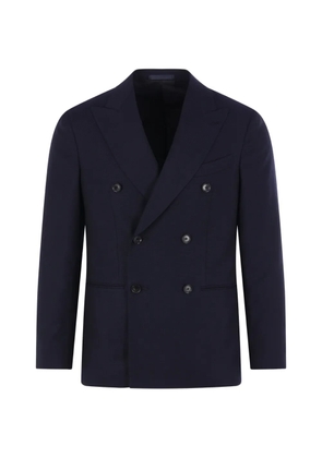 Caruso double-breasted dinner jacket - Blue