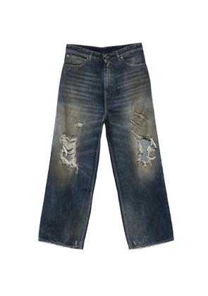 VETEMENTS distressed ripped jeans - Blue