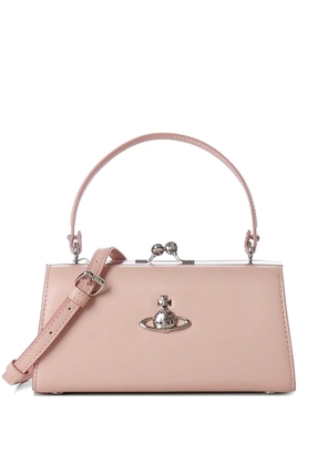 Vivienne Westwood orb clasp leather tote bag - Pink