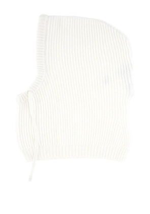 Gran Sasso ribbed hat - White