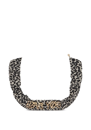 RED(V) animal-print embellished headband - Neutrals