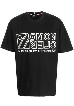Moncler Grenoble logo-print cotton T-shirt - Black