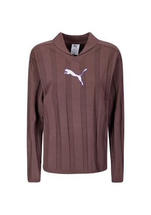 PUMA T7 long-sleeves polo shirt - Brown