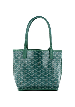 Goyard Pre-Owned Anjou Reversible Tote Coated Canvas Mini satchel - Green