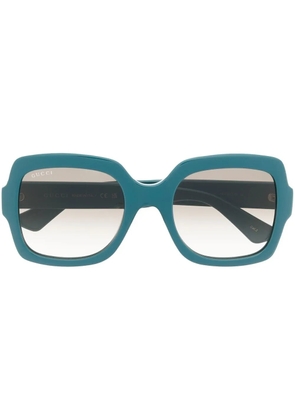 Gucci Eyewear oversized square-frame sunglasses - Blue