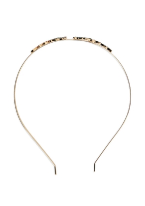 RED(V) decorative lettering headband - Gold