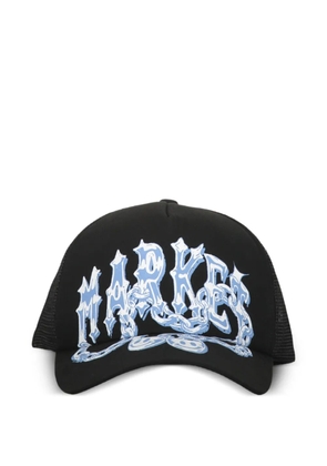 MARKET logo-print trucker cap - Black