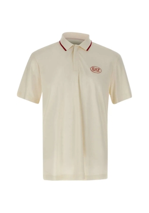 Ea7 Emporio Armani logo-detail polo shirt - White