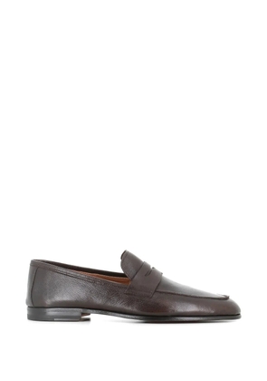 Antonio Maurizi penny-strap leather loafers - Brown