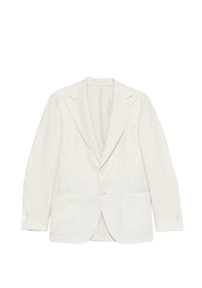 LUIGI BIANCHI MANTOVA buttoned blazer - Neutrals