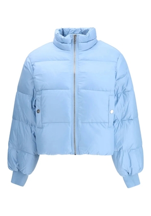 GANNI zip-up puffer jacket - Blue